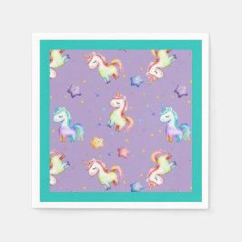 Servilleta De Papel Rainbow Unicorn