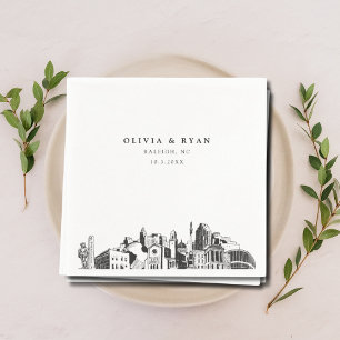 Servilleta De Papel Raleigh Boda Paper Cocktail Napkin