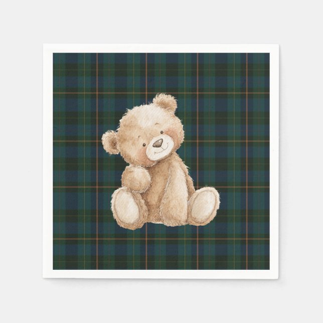 Servilleta De Papel Ralph Lauren Inspired Baby Shower Napkins (Anverso)