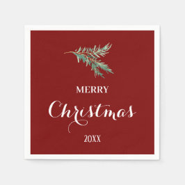 Servilleta De Papel Rama de abetos moderna para Navidades