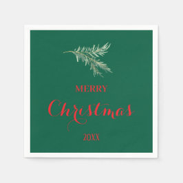 Servilleta De Papel Rama de abetos moderna para Navidades