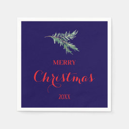 Servilleta De Papel Rama de abetos moderna para Navidades