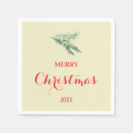 Servilleta De Papel Rama de abetos moderna para Navidades