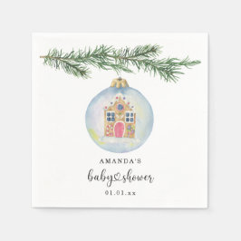 Servilleta De Papel Rama de invierno con ducha de juguete