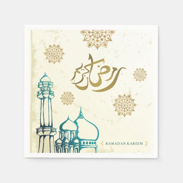 Servilleta De Papel Ramadan Kareem (Anverso)