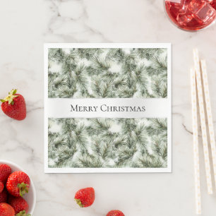 Servilleta De Papel Ramas de árbol de Navidad
