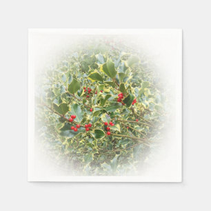 Servilleta De Papel Ramas holly ver las servilletas