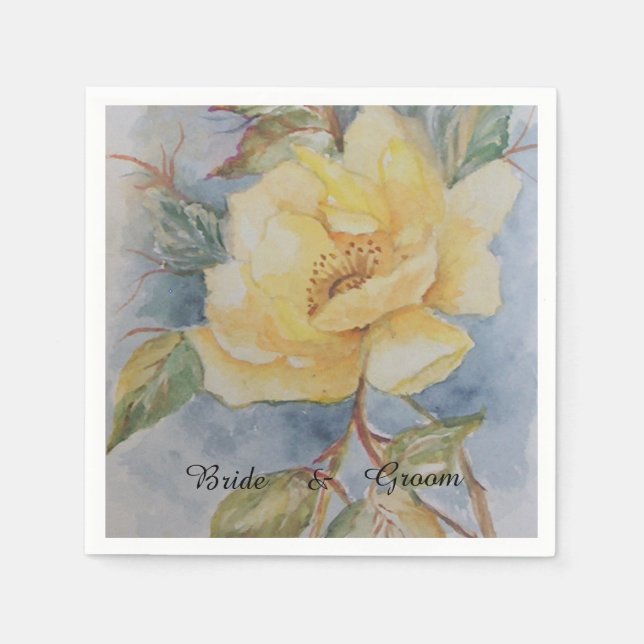 Servilleta De Papel Ramblo rosa amarillo (Anverso)