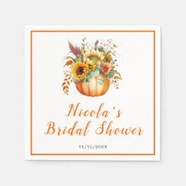 Servilleta De Papel Ramo de flores de calabaza para despedida de solte