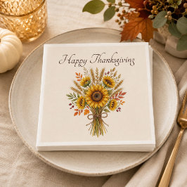 Servilleta De Papel Ramo de girasoles personalizado para el Día de Acc