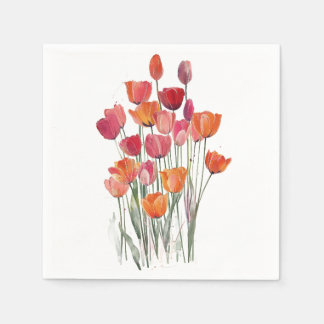 Servilleta De Papel Ramo de tulipanes servilletas