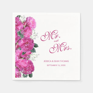 Servilleta De Papel Ramo Floral Romántico Boda Boda