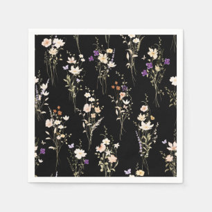 Servilleta De Papel Ramos de flores silvestres de verano Diseño abstra