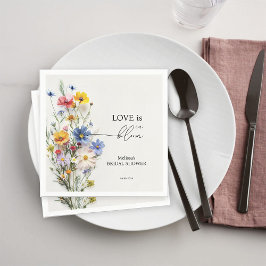 Servilleta De Papel Ramos Silvestres El Amor Está en Flor Ducha de Nov