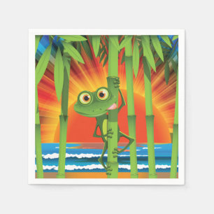 Servilleta De Papel Rana en las servilletas de papel de bambú