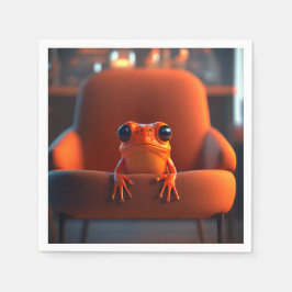 Servilleta De Papel Rana naranja