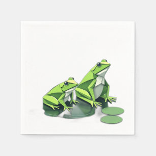 Servilleta De Papel Ranas de origen en estilo geométrico