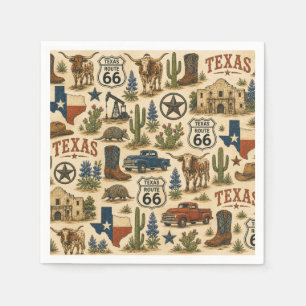 Servilleta De Papel Rancho Texas Ruta 66
