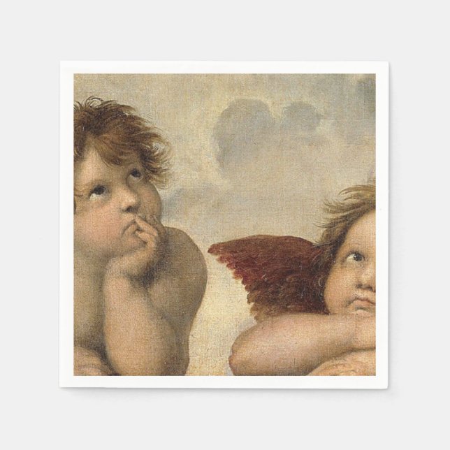 Servilleta De Papel Raphael Cherubs Angels (Anverso)
