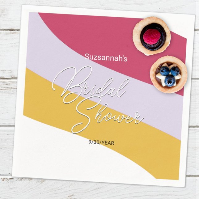 Servilleta De Papel Rasgos horizontales de miel violeta de frambuesa (Subido por el creador)