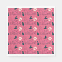 Raspberry Pink brujas Feliz Halloween