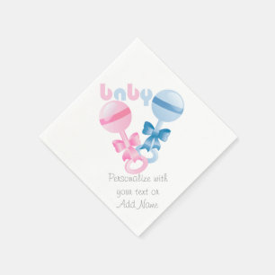 Servilleta De Papel Rastreo de género revelan toallas de Fiesta Baby