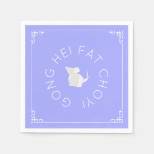 Servilleta De Papel Rata de Año Nuevo Chino, luz