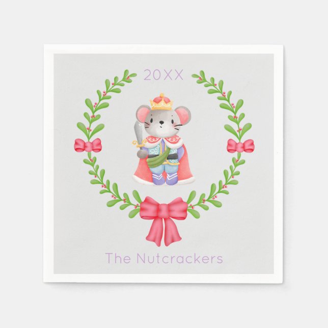 Servilleta De Papel Ratón Navidades de desnudos (Anverso)