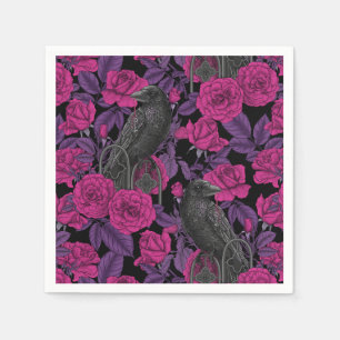 Servilleta De Papel Ravas y rosas rosas rosas