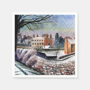 Servilleta De Papel Ravilious - Vicarage en Invierno,