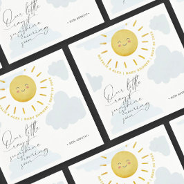 Servilleta De Papel Ray of Sunshine Clouds Boy Baby Shower