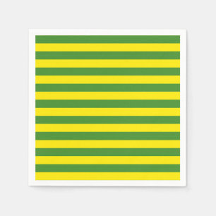 Servilleta De Papel Rayas amarillas y verdes