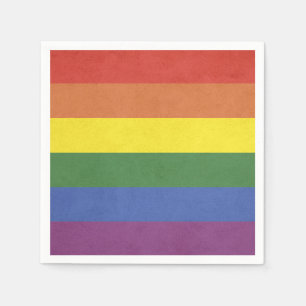 Servilleta De Papel Rayas arcoiris