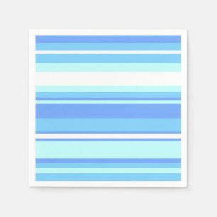 Servilleta De Papel Rayas azul cielo