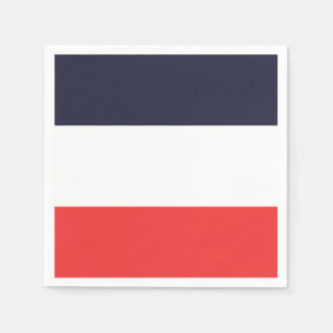 Servilleta De Papel Rayas Azules Blancas y Rojas Fiesta de Rayas