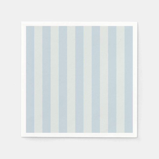 Servilleta De Papel Rayas Azules Claras (Anverso)