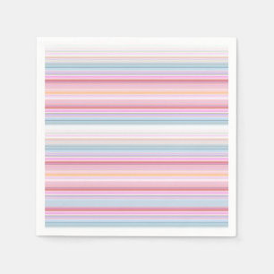 Servilleta De Papel Rayas blancas rosadas lindas