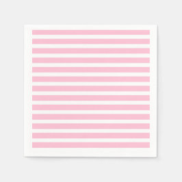Servilleta De Papel Rayas blandas de color rosa y blanco