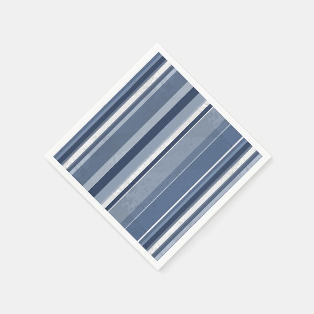 Servilleta De Papel Rayas de azul (Borde)