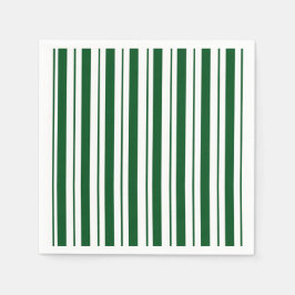 Servilleta De Papel Rayas de caña de golosinas verdes y blancas