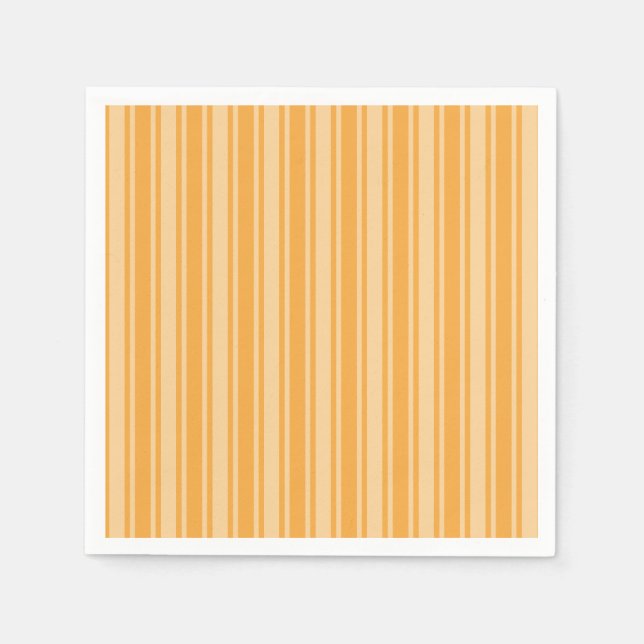Servilleta De Papel Rayas de caramelo amarillo (Anverso)
