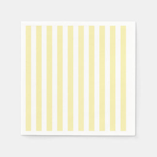 Servilleta De Papel Rayas de caramelo amarillo y blanco