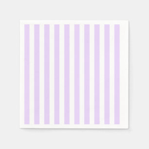Servilleta De Papel Rayas de caramelo blanco y púrpura