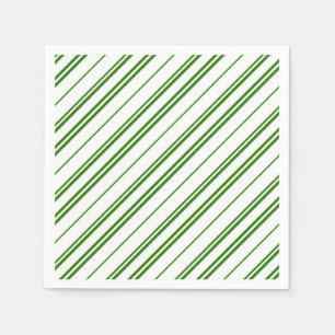 Servilleta De Papel Rayas de Caramelo de Navidad con sabor a Menta Ver