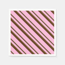 Rayas de caramelo, rosa y marrón chocolate