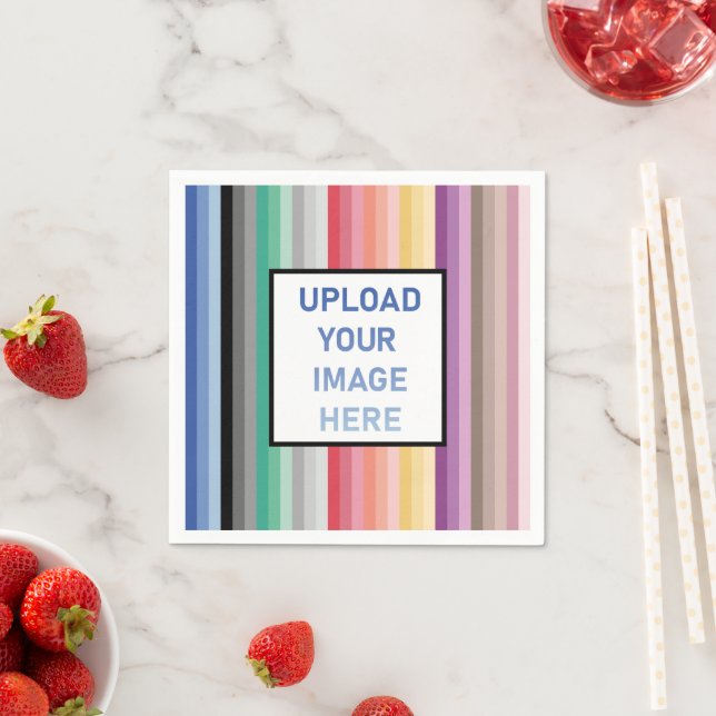 Servilleta De Papel Rayas de colores (In situ)