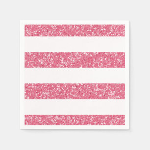 Servilleta De Papel Rayas de Purpurina espumoso Cuadros de papel