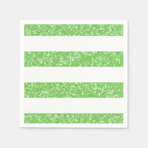 Servilleta De Papel Rayas de Purpurina espumoso Cuadros de papel