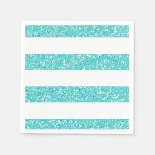 Servilleta De Papel Rayas de Purpurina espumoso Cuadros de papel