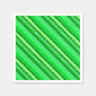 Servilleta De Papel Rayas de vidrio - tonos verde esmeralda